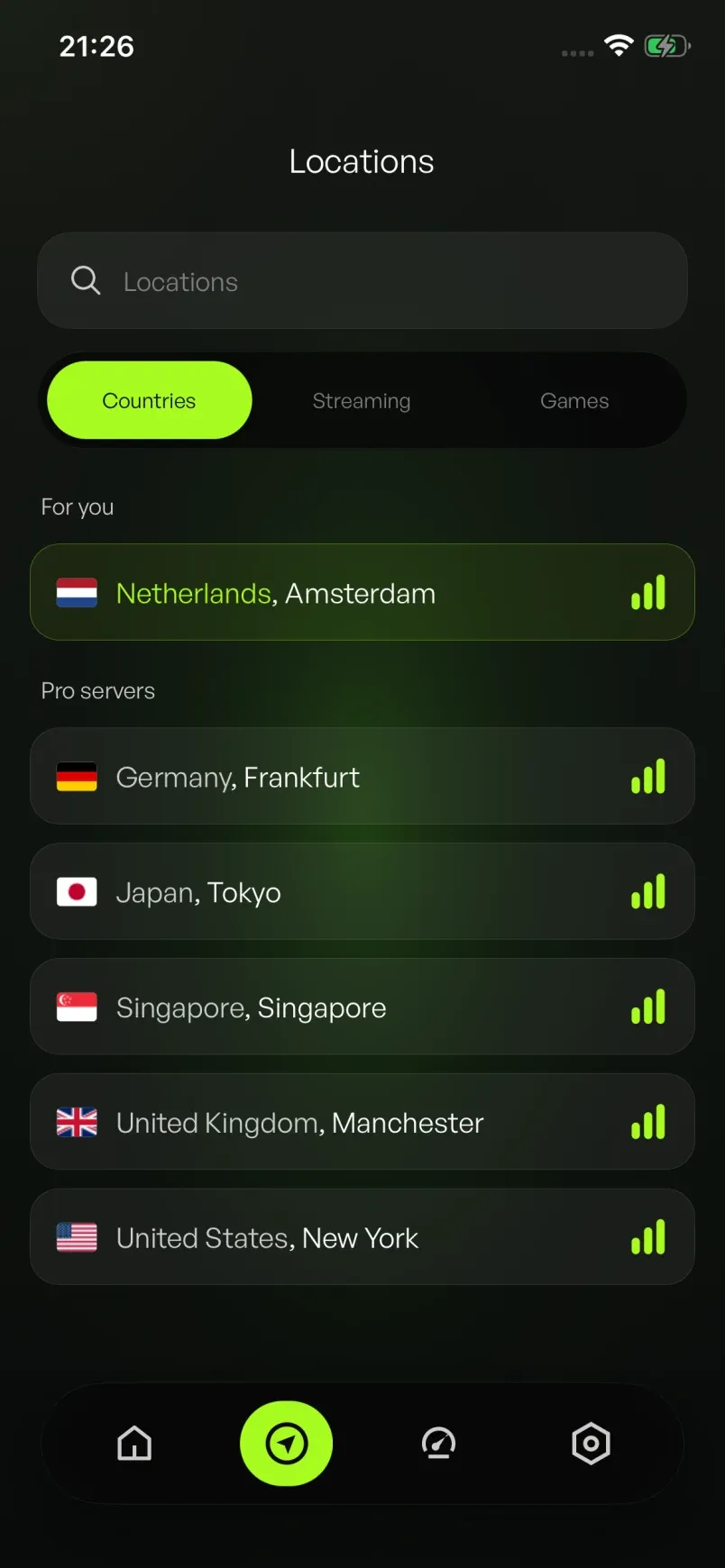 XVPN server locations